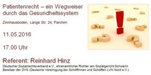 Einladung zum Vortrag ber Patientenrecht