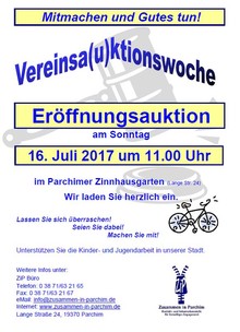 15. Parchimer Vereinsa(u)ktionswoche 2017