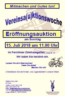Vereinsa(u)ktionswoche 2018